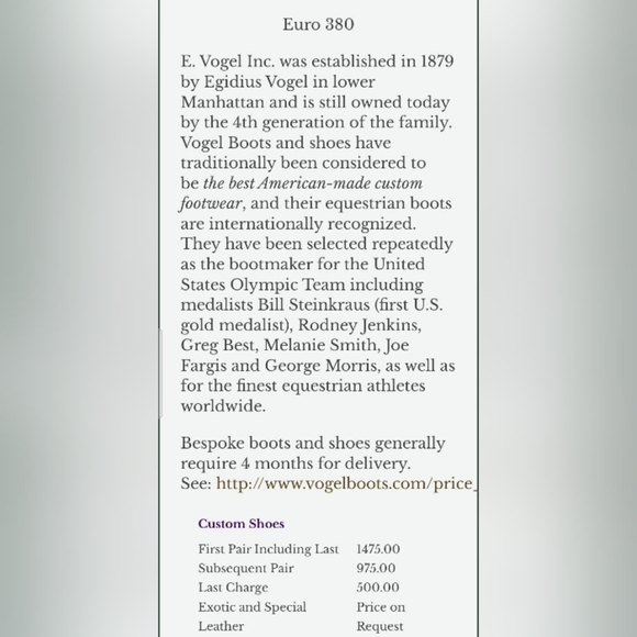 E. VOGEL Custom Brown Leather Dress Shoes, 14 - Picture 9 of 10